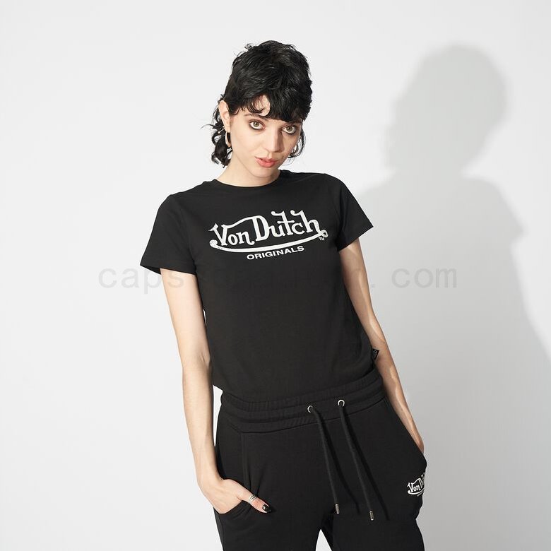 (image for) Von Dutch Originals -Alexis T-Shirt, black F0817888-01663 Billigsten